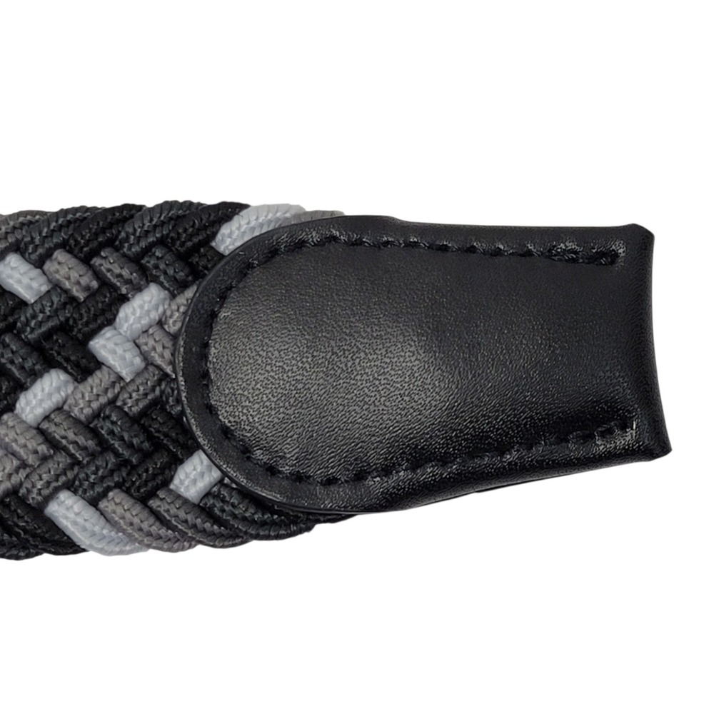 Nike Golf Belt Mens Large 40-42 Woven Stretch Pant Size 38-40 Black Gray Braided - Picture 9 of 12